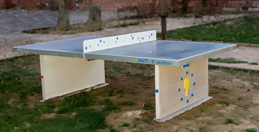 Mesas de ping pong de hormigón antivandalica