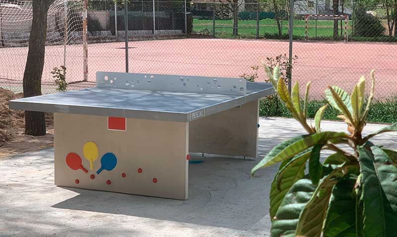 Mesa de ping pong de hormigon de Garden Center Ejea