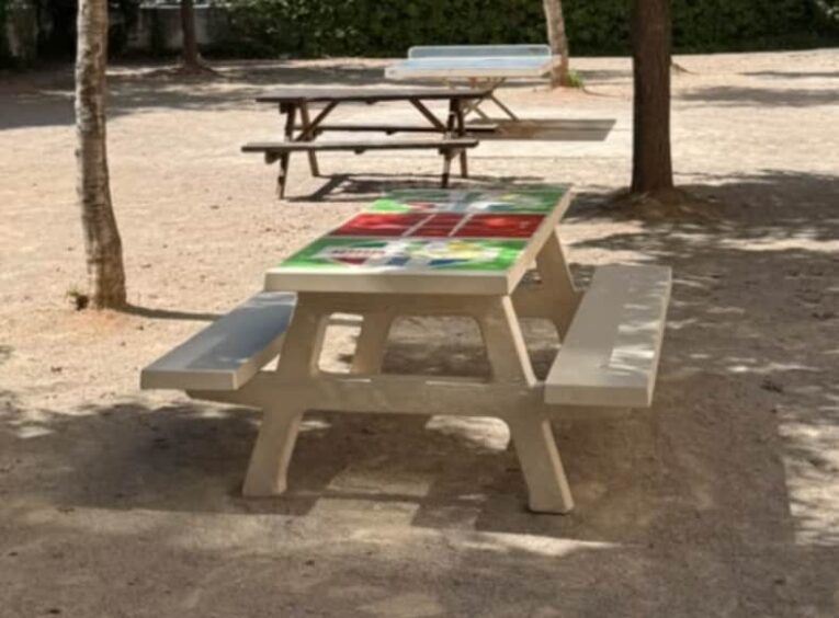 Mesas de juego de hormigon